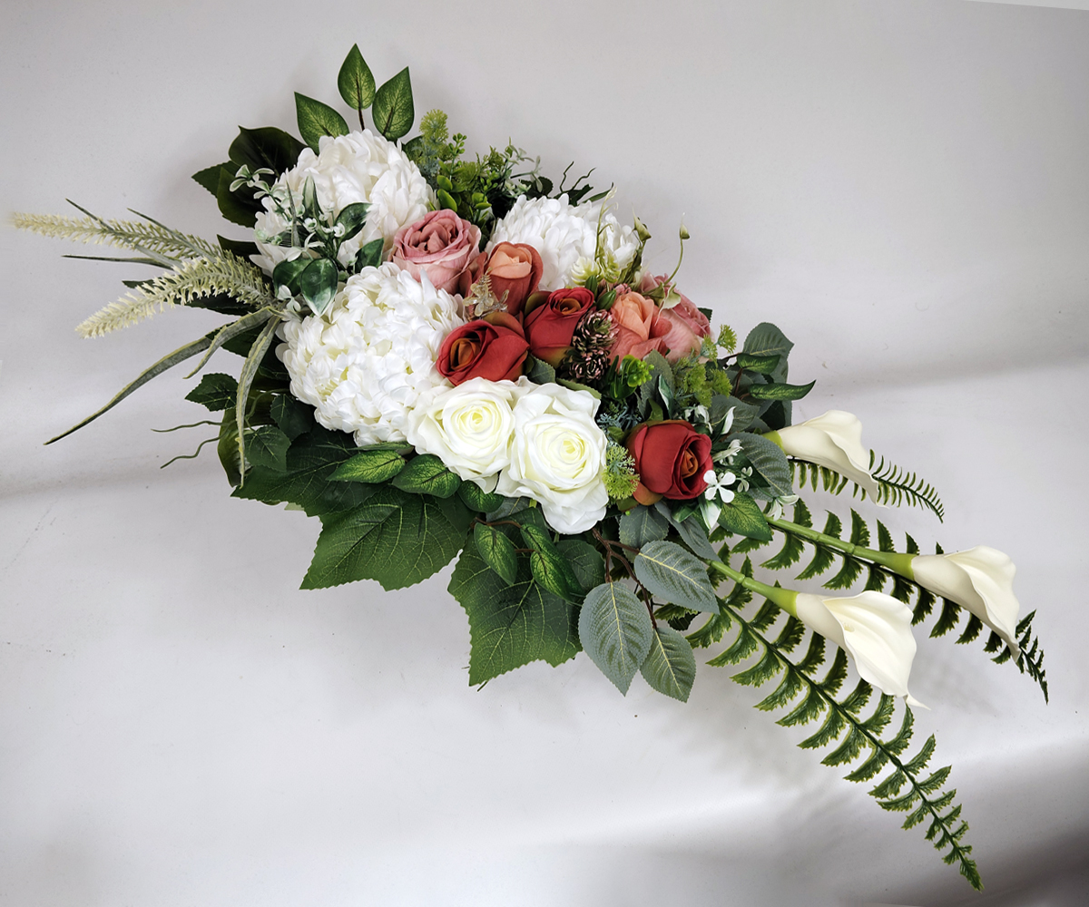 Duży Komplet stroik + bukiet do wazonu Olfena chryzantemy (3647092) - obrazek 5
